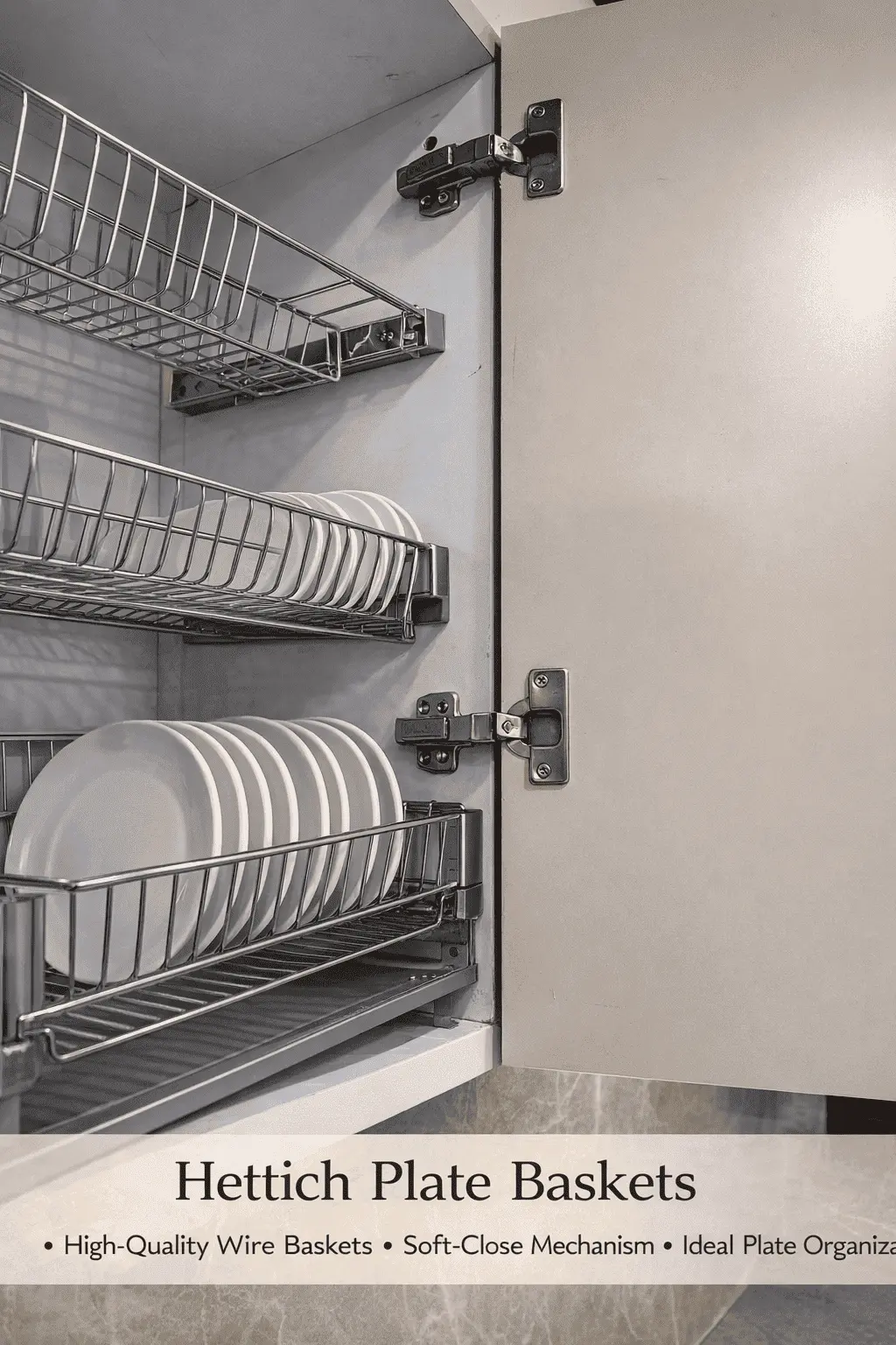 Kitchen plate basket stainless steel storage rack cabinet fittings Shimla