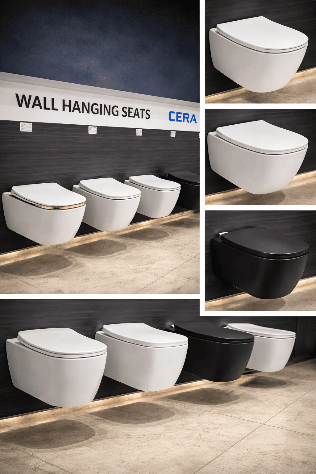 Wall mounted toilet seat modern bathroom sanitary Shimla